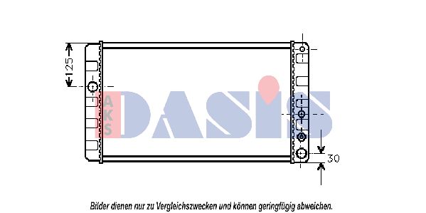 AKS DASIS Радиатор, охлаждение двигателя 220390N